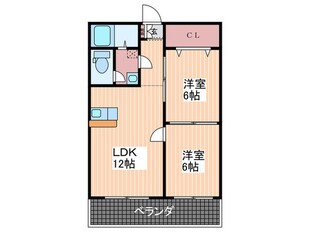 コ－ポ代の物件間取画像